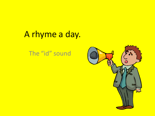 Animated rhyme  to read using  i and d