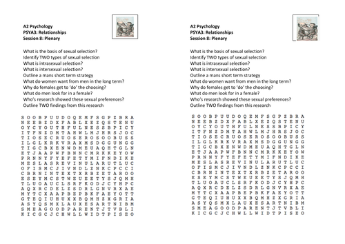 CROSSWORDS: Relationships