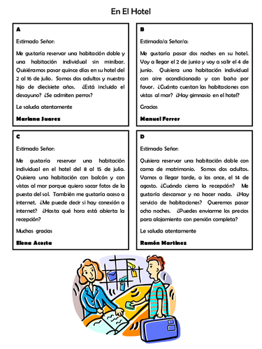 2: Alojamiento - READING COMPREHENSION