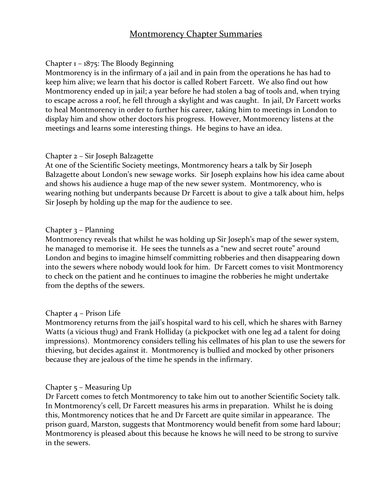 Montmorency Lesson 1 activities