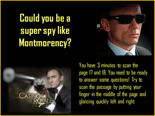 Montmorency - PEE/PQC spy lesson