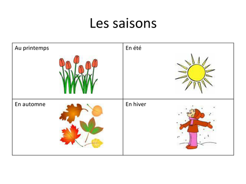 les saisons