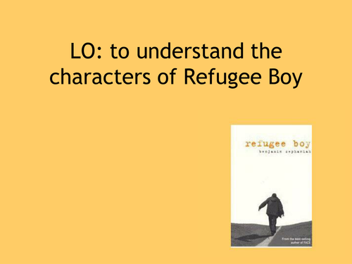 Beginning of Refugee Boy