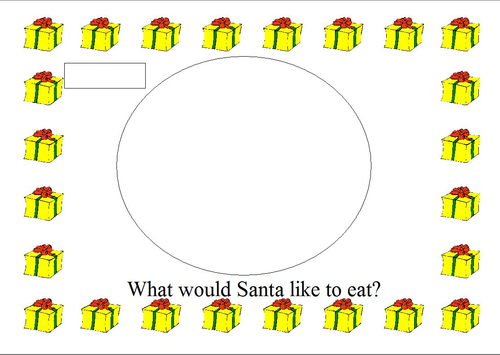 Venn diagram Santas favorite meal