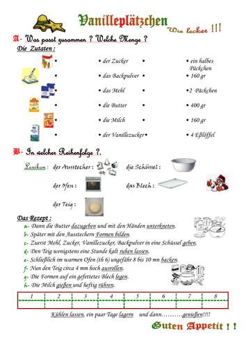 Vanilleplätzchen - das Rezept