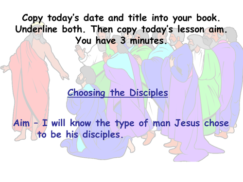 Choosing the disciples