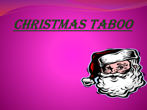 Christmas taboo game by groov_e_chik - Teaching Resources - TES