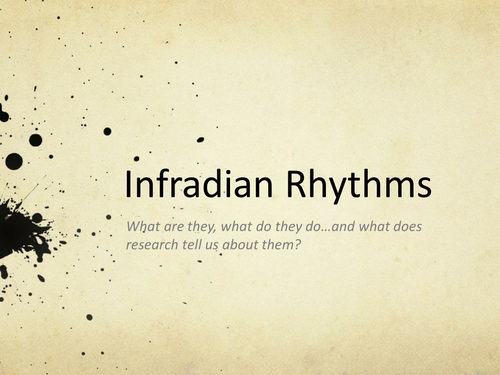 Power point on infradian rhythms