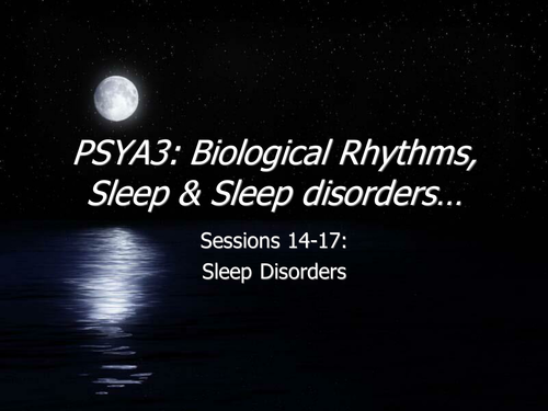 power Point on sleep disorders