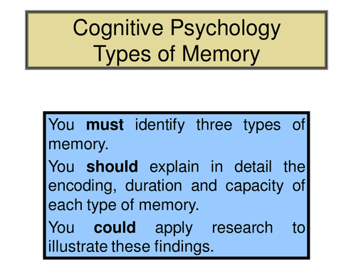 Power point on types of memory