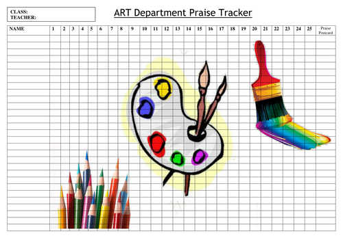 Art department praise tracker