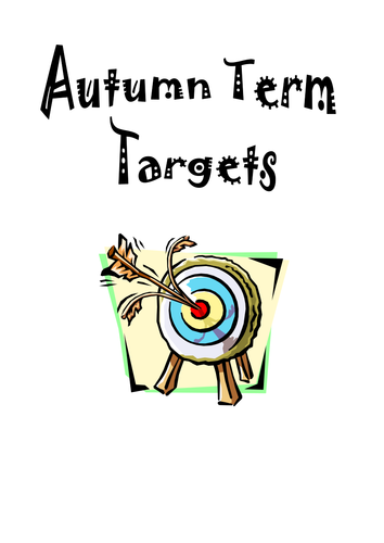 Wall display - autumn term targets