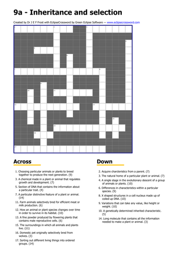 inheritance crossword