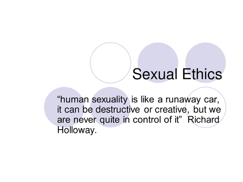 Sexual ethics in the media: introduction