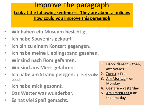 Improve the paragraph