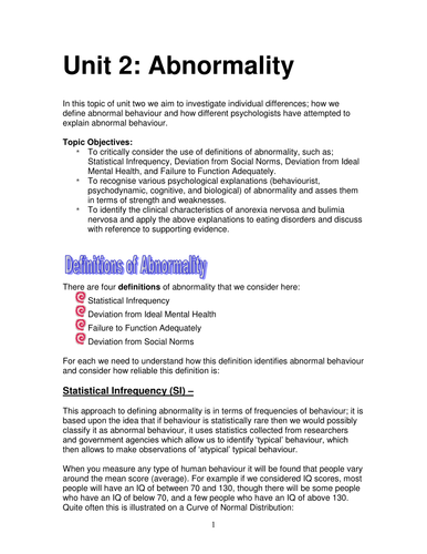 Entire Abnormality Booklet