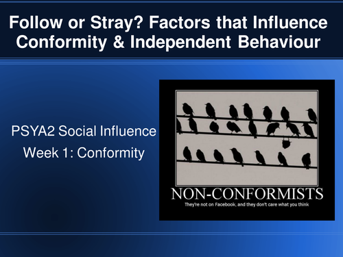 Power point on social influence
