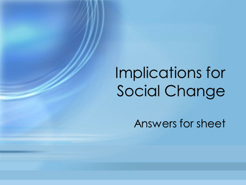 Social Influence information