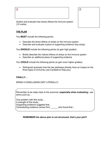 Immune System Exam Style Question