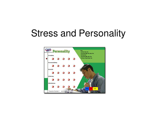 Power point on personality and stress