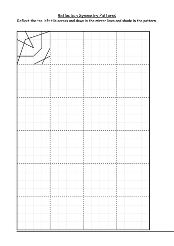 Maths KS4 Worksheet – Reflection Patterns