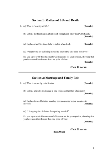 Edexcel past questions