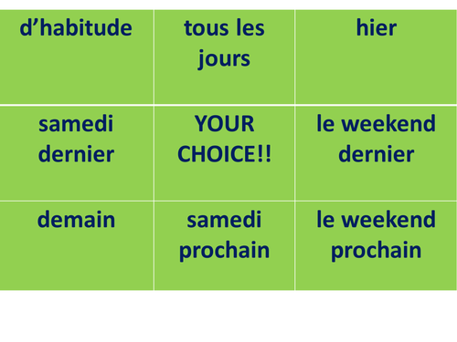 Time phrases OX game