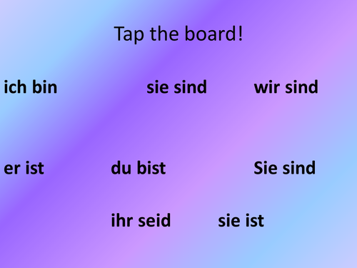 'sein' tap the board game