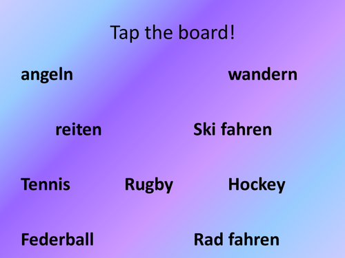 sport tap the board game