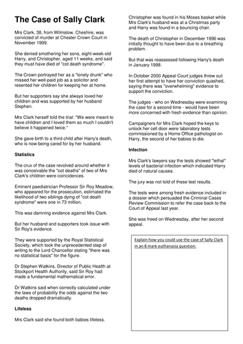 Sally Clark - capital punishment