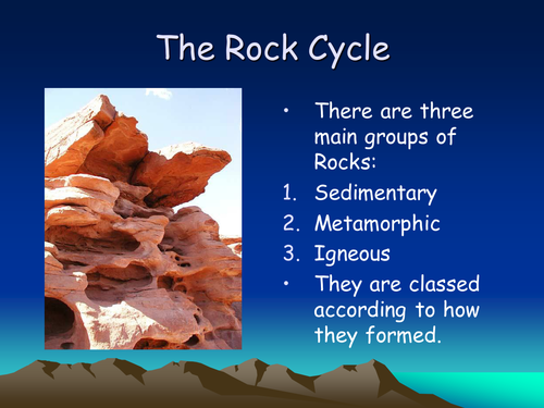 The rock cycle