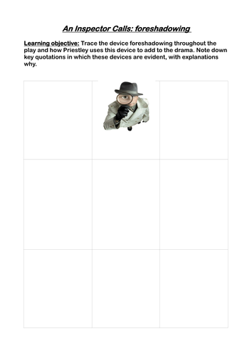 An Inspector Calls: tracing foreshadowing