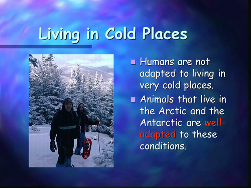 Living in cold places ppt