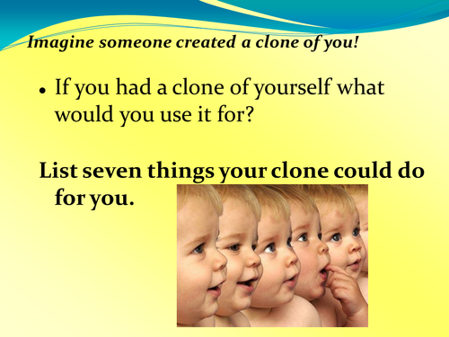 Cloning starter activity