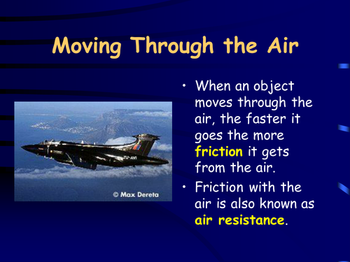 Moving through the air ppt