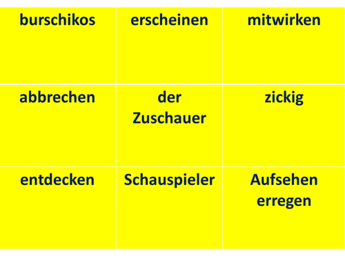 Filme AQA AS German OX game