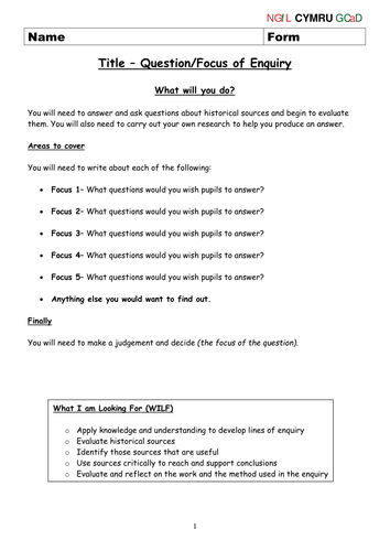Edwardian Conquest of Wales  - Pupil Guidance
