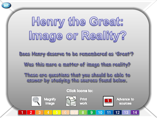 Henry VIII - Source Analysis