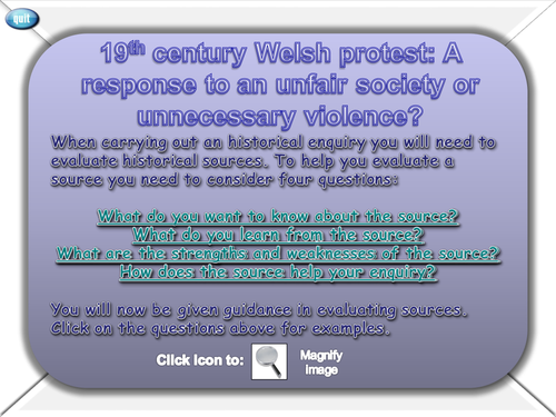 19th Century Welsh Protest - Evaluating Sources