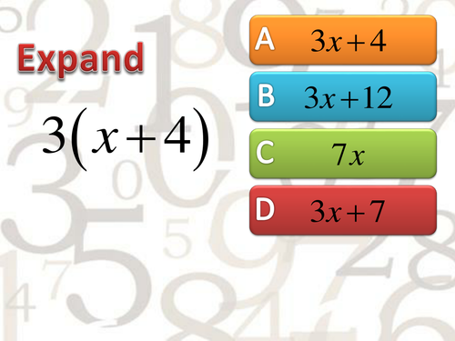 Expanding and Factorising