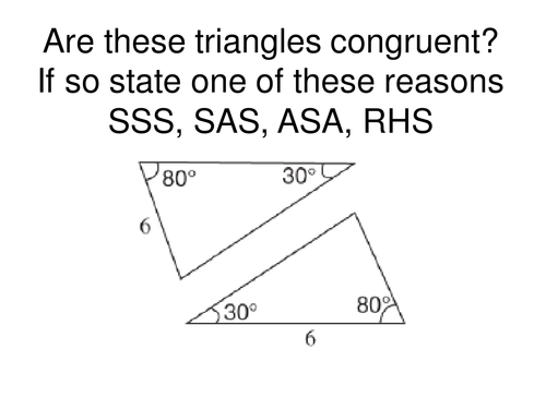 Congruent Triangles | Teaching Resources