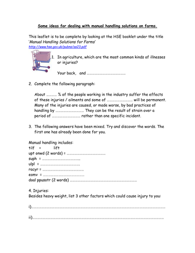 Safety, waste and tools: Manual handling on farms