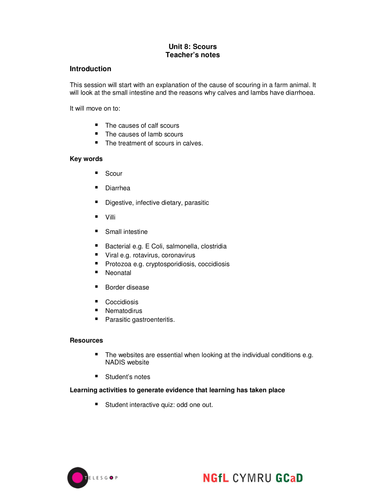Farm Animal Health - Scours
