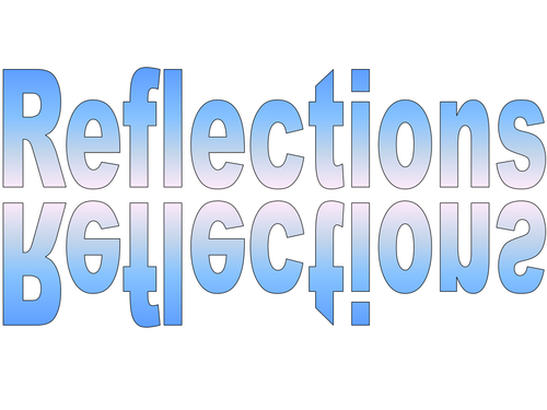 Maths: Transformations - reflections jigsaw