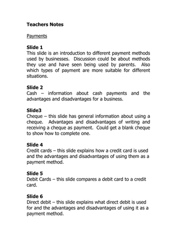 GCSE Applied Business : Unit 3 - Stakeholders