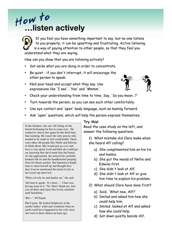 Key Skills in Travel - How to Listen Actively