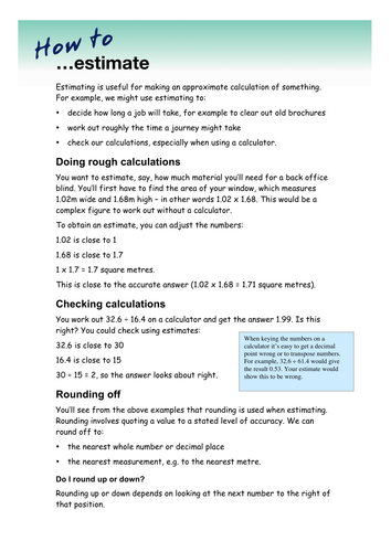 Key Skills in Travel - How to Estimate