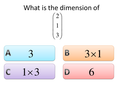 Further Pure Maths matrices revision powerpoint.