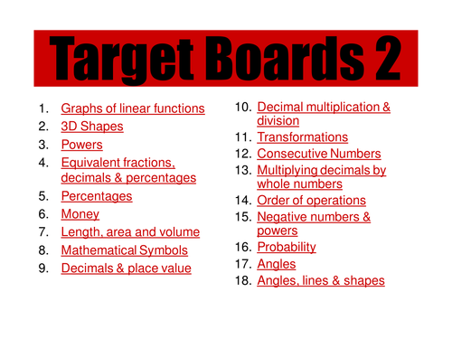 Target Boards
