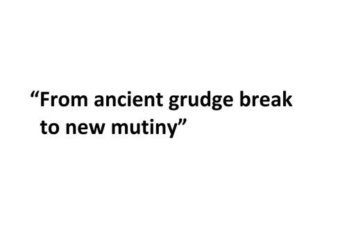 Using PEE in Romeo and Juliet (prologue)